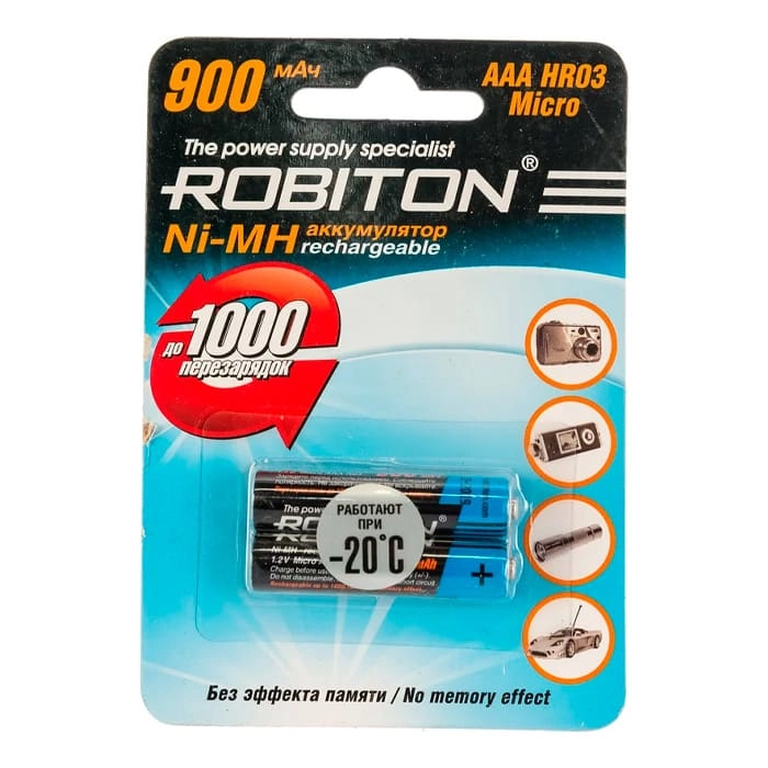 Аккумулятор ROBITON 900MHAAA-2 — изображение 1