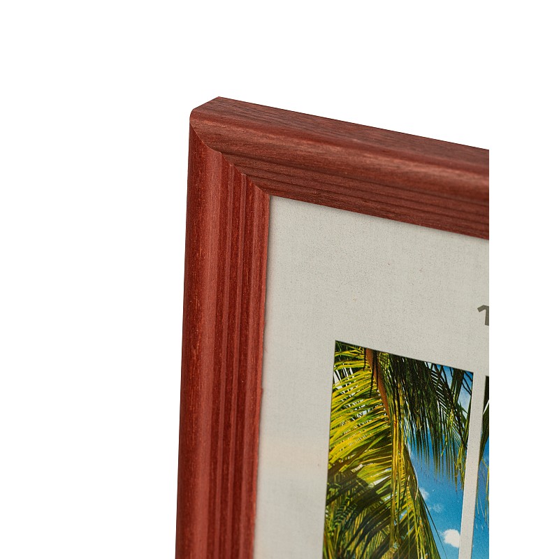 Фоторамка Image Art С18 20х20 деревянная из сосны, цвет красное дерево — изображение 1