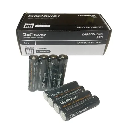 Батарейка GoPower R03 AAA Shrink 4 — изображение 1